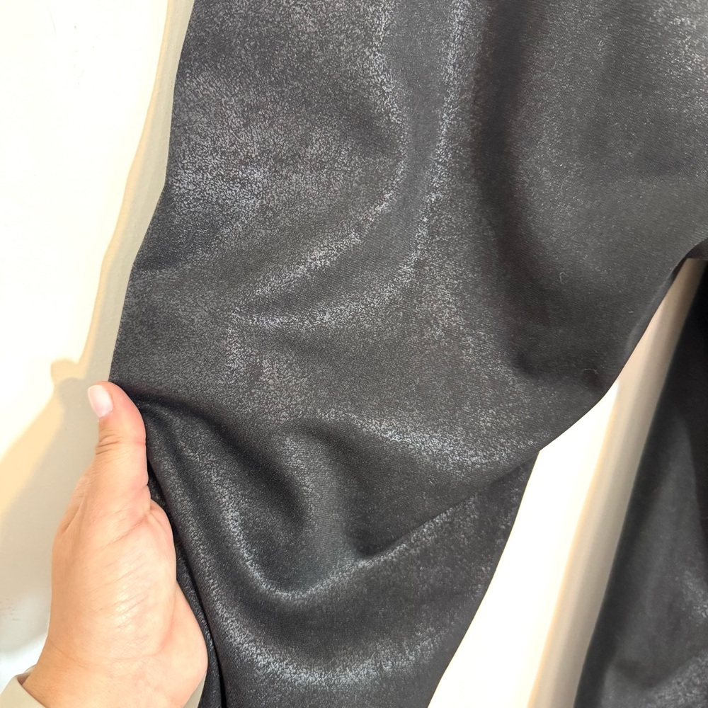 Assets Red Hot Label by SPANX High-Waisted Black Faux Leather Leggings Large - Picture 6 of 12